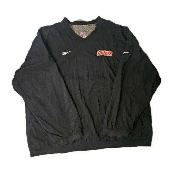 Vintage Reebok Pro-Line KANSAS CITY CHIEFS Embroidered Reversible Jacket 2XL XXL - Picture 11 of 11